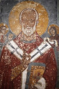 Fresco in Nardo cathedral, Apulia, Nardo, Italy