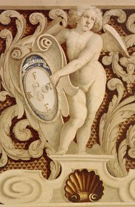 Frescoes of Baronial Hall, Detail by William M. Timlin