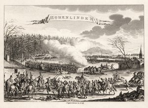 General Jean Victor Marie Moreau leading the French Revolutionary Army to victory at the Battle of Hohenlinden over the Austrians and Bavarians