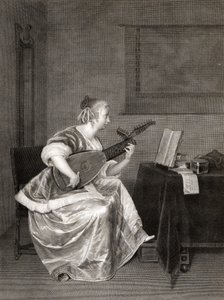 Mandolin Student by Unbekannt