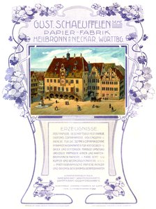German Advert for Paper Factory