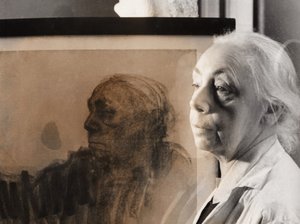 German Painter, Graphic Artist and Sculptor Kaethe Kollwitz, Germany around 1940 by Unbekannter Künstler