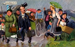 Holidaymakers from the Town