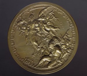 Gilt Bronze Medal to Mark 400th Anniversary of Discovery of Americas by Benjamin Baud