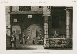 Glass Manufacture Glassworks, Egypt, c 1798 by Unbekannt