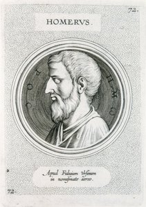 HOMER (9th century BC). Greek writer (engraving) by Unbekannter Künstler