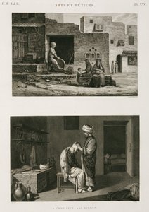 Hardware & Ironmongery Knife-grinder and barber, Egypt, c 1798 by Unbekannt