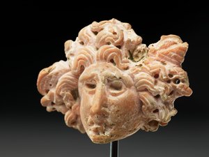 Head of Medusa, from Bactria or Gandhara, 2nd-1st century BC