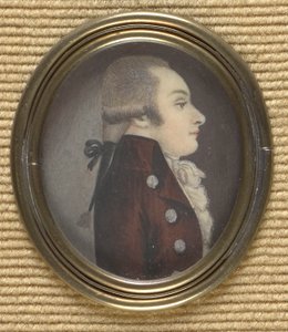 Man in Profile (Wolfgang Amadeus Mozart?) by Unbekannter Künstler