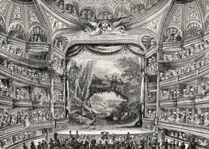 History of theater: The Variétés Amusantes theatre in Paris (now the Théâtre-Francais) by Unbekannter Künstler