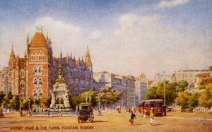 Hornby Road and the Floral Fountain, Mumbai (Bombay)