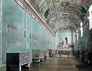 Inside the Lateran Museum by Unbekannter Künstler