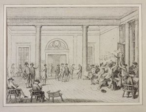 Interior of the Stock Exchange by Unbekannt