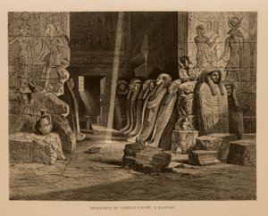 Internal View of Apet Temple in Karnak, Egypt - Illustration from the Atlas of Egypt by Unbekannt