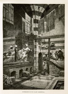 Internal View of an Oriental Bath - Illustration from the Atlas of Egypt by Unknown