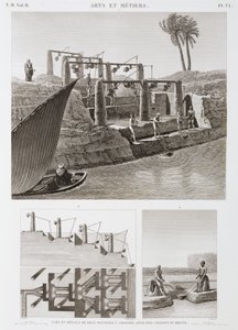 Two irrigation systems, Egypt, c 1798