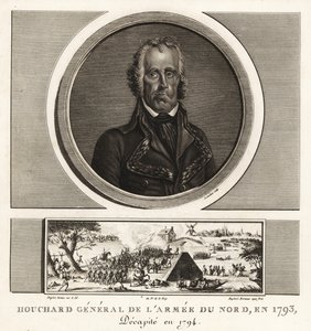 Jean Nicolas Houchard, French Revolutionary General of the Army of the North, executed for cowardice in 1793