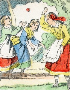Game: The Ball - Child Entertainment Alphabet c.1890 by Unbekannt