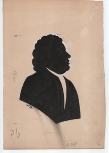 Johann Sebastian Bach (1685-1750) (ca. 1850, Silhouette) by Unbekannter Künstler