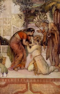 Kuvalayaswa revealing his identity to Madalasa by Unbekannter Künstler