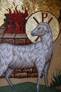 Kykkos Monastery, Cyprus: Lamb of God Mosaic, Pedoulas, Cyprus