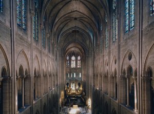 La cathédrale Notre Dame de Paris, Paris 4. Construction from 1160, rehabilitation by Viollet Le Duc by Unbekannter Künstler