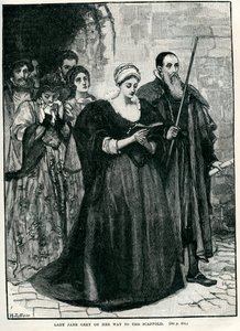 Lady Jane Grey en Route to Her Execution by Unbekannter Künstler