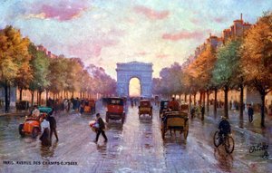 Les Champs-Élysées, Paris, c. 1900