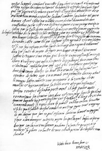 Letter from Mary Queen of Scots while in prison at Sheffield to Queen Elizabeth I of England, praying to be allowed to confer with one of her French servants, to have the consolation of being permitted a Catholic priest, and to be able to correspond openly by Unbekannt