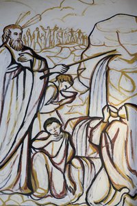 Lome Sacred Heart Cathedral: Moses Strikes Water from the Stone, Lome, Togo