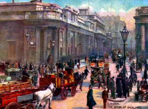 London - Bank of England, Early 1900s by Unbekannter Künstler
