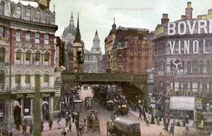 London - Ludgate Hill in the City of London, Early 20th Century by Unbekannter Künstler