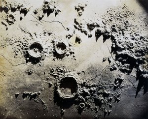 Lunar craters by Unbekannter Künstler