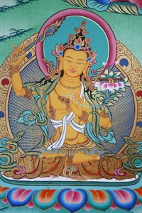Manjushri, divinity of knowledge, Kopan monastery, Kathmandu, Nepal by Unbekannt