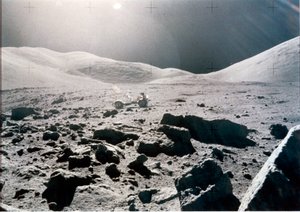 Manned Space Flight, USA, Apollo 15 Panoramic view of the Lunar surface