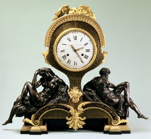 Mantel clock with figures of Day and Night, by Jean Andre Lepaute (1720-88), Paris