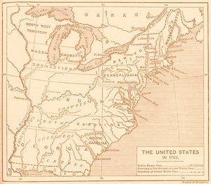 Map of Post-Independence United States by Unbekannter Künstler