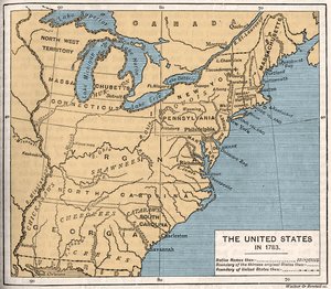 Map of Post-Independence United States by Unbekannter Künstler