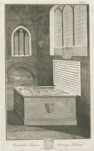 Mavesyn Ridware - Tomb of Thomas Carwarden: engraving by Unbekannt