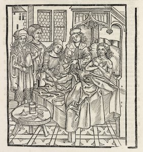 Medieval Ministering to the Sick by Unbekannt