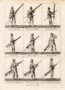 Military exercises of musketeers by Unbekannt