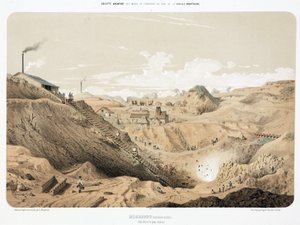 Mining, Metal Ores Zinc mine, Neutral Moresnet by Unbekannt