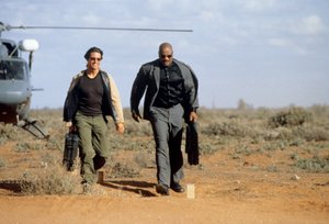 Mission Impossible II by John Woo with Tom Cruise and Ving Rhames 2000