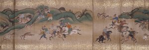 Monkeys Hunting by Unbekannter Künstler