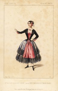 Mrs. Elisabeth Augustine Bressant as Nini Pompon in les Deux Compagnons du Tour de France, Theatre des Varietes