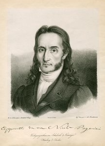 Niccolo Paganini - Portrait by Unbekannt