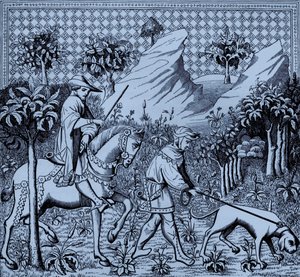 Nobleman in Hunting Costume on Horseback