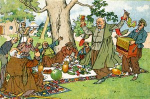 Old Tiflis: Feast by Unbekannter Künstler