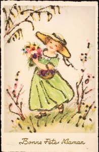 Old postcard / Happy Mother