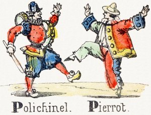P - Polichinelle Pierrot - Child Entertainment Alphabet c.1890 by Unbekannt